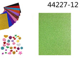 XFR44227-12 EVA GLITTER DA DECORARE 40*60cm VERDE CHIARO