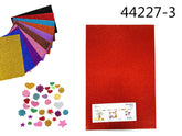 XFR44227-1 EVA GLITTER DA DECORARE 40*60cm ROSSO