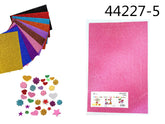 XFR44227-5 EVA GLITTER DA DECORARE 40*60cm ROSA