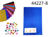 XFR44227-8 EVA GLITTER DA DECORARE 40*60cm BLU