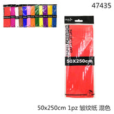 XFR47435 CARTA CRESPA 50X250CM COL.ASS.