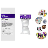 PALLA 3D CORCHO BIANCO 7cm 2PZ