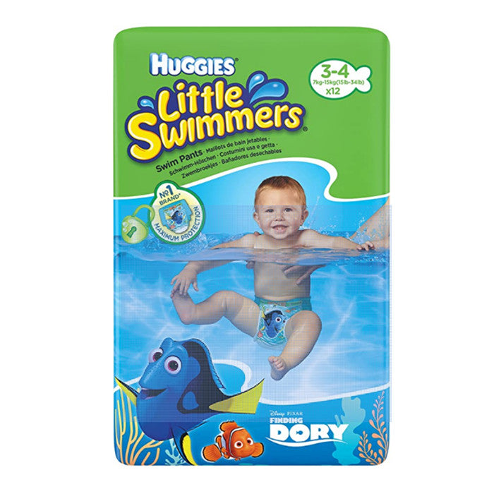 HUGGIES LIT.SWIMMERS 7/15KG PZ12