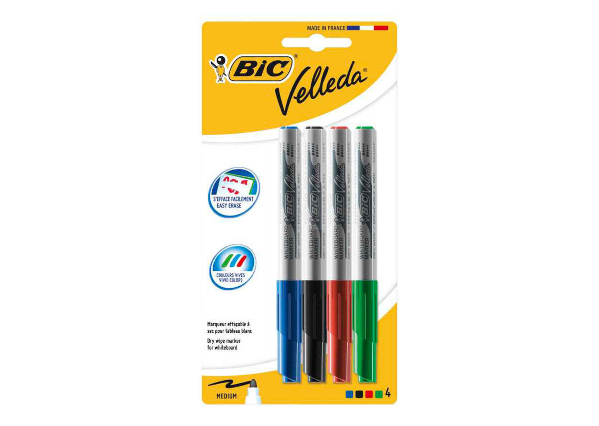 BIC VELLEDA 4 COLORI