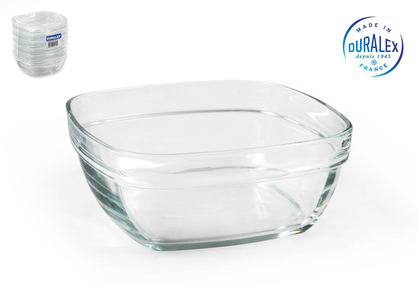 BOWL 610CC 14CM APILABLE "LYS" TRASP.QUAD.
