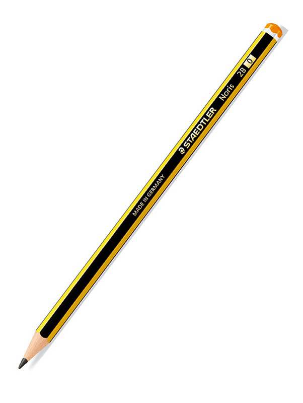 MATITA STAEDTLER N. 0  NORIS  2B T.ARANCIO