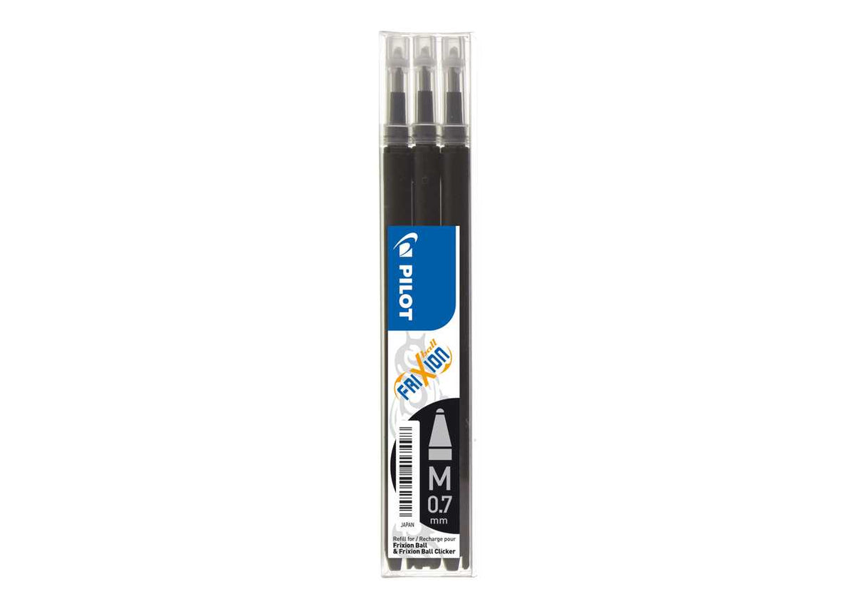 SET 3 REFIL PILOT FRIXION  0,7MM NERO