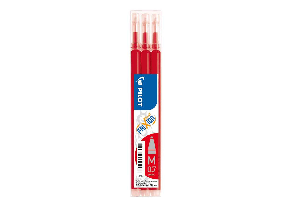 SET 3 REFIL PILOT FRIXION  0,7MM ROSSO
