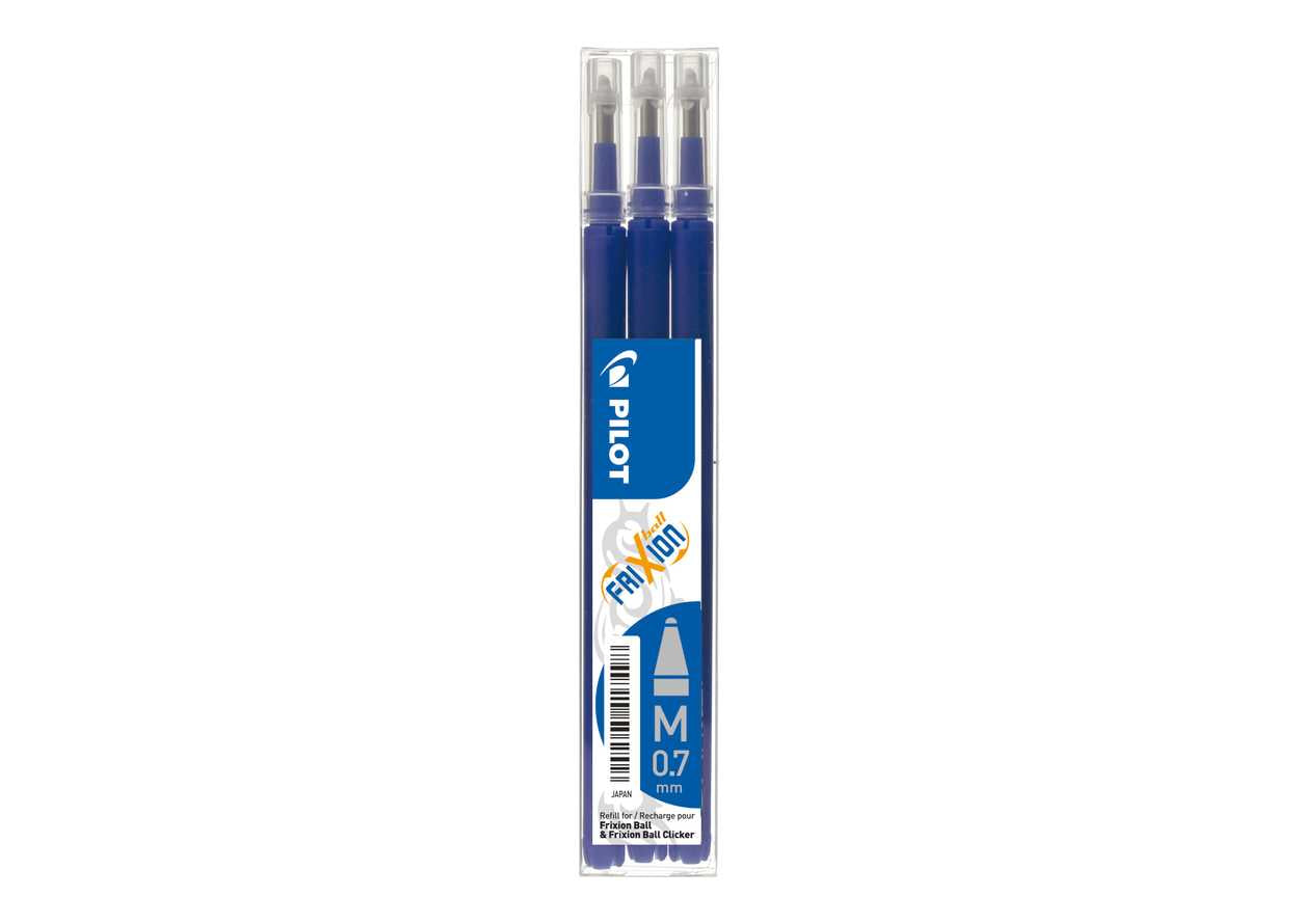 SET 3 REFIL PILOT FRIXION  0,7MM BLU