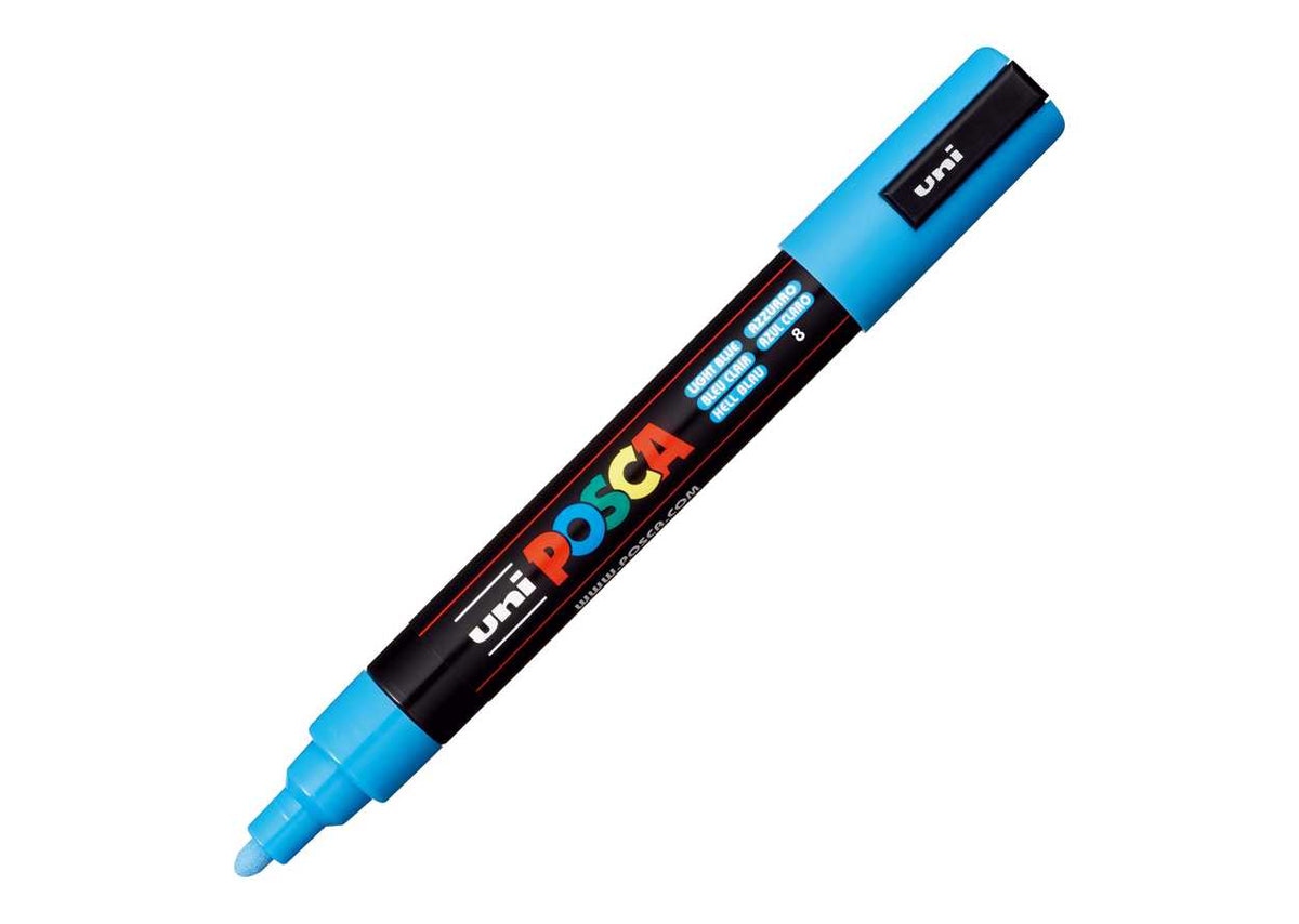PENNARELLO UNIPOSCA PUNTAMEDIA AZZURRO