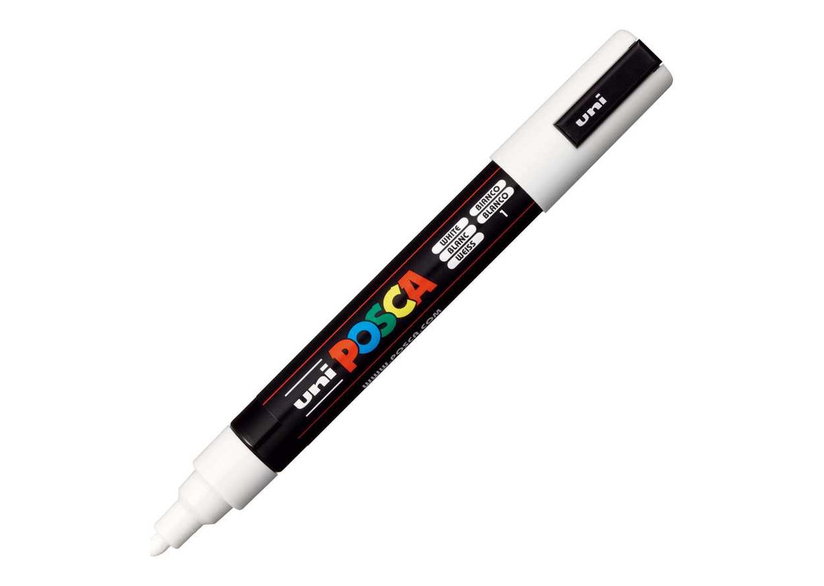 PENNARELLO UNIPOSCA PUNTAMEDIA BIANCO