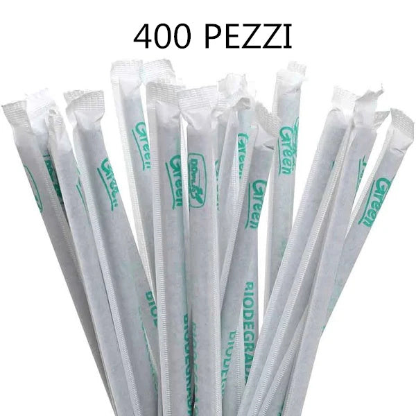 CANNUCCE 5X20CM BIO NERA IMBUST. 400PZ CT/18