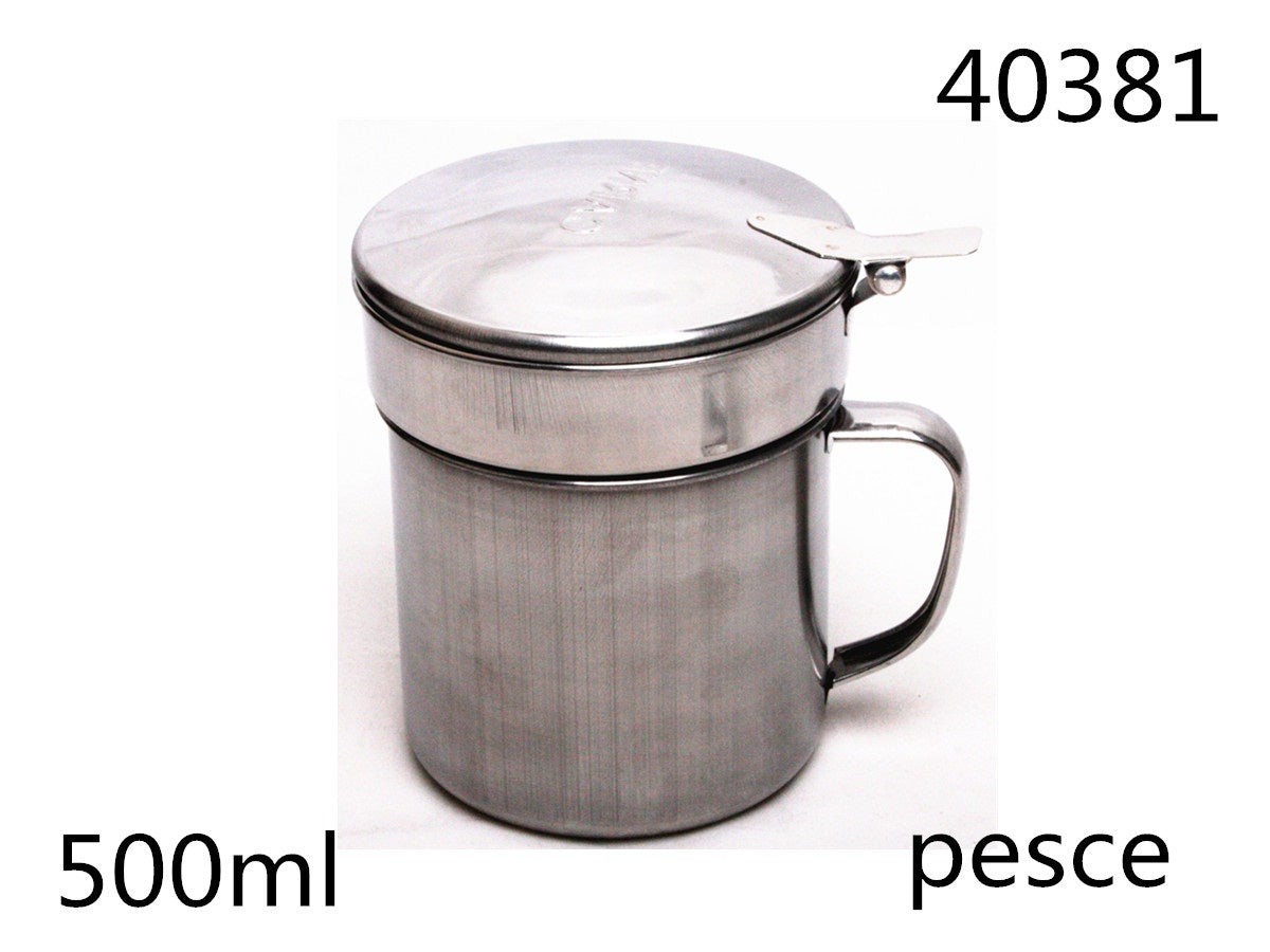 XFR40381 OLIERA IN ACCIAIO INOX 500ML PESCE