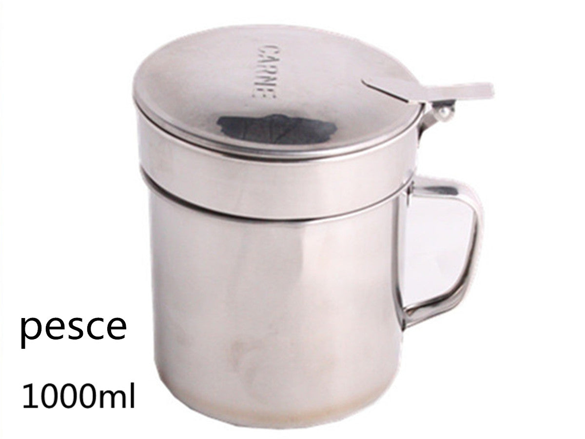 XFR40382 OLIERA IN ACCIAIO INOX 1000ML PESCE