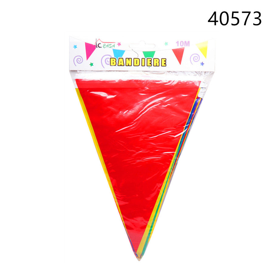XFR40573 BANDIERE TRIANGOLARE FESTONE 10MT