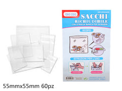 XFR40685 SACCHI RICHIUDIBILE 55*55MM 60PZ