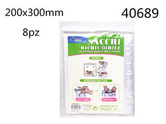 XFR40689 SACCHETTI RICHIUDIBILE 200X300MM 8PZ