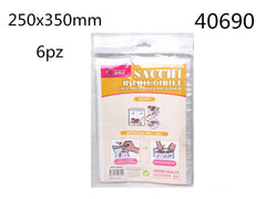 XFR40690 SACCHI RICHIUDIBILI 250X350MM 6PZ
