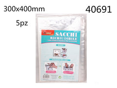 XFR40691 SACCHI RICHIUDIBILE 300X400MM 5PZ