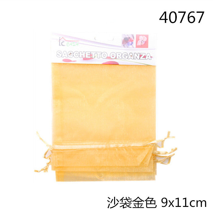 XFR40767 5PZ SACCHETTO ORGANZA 9X11CM