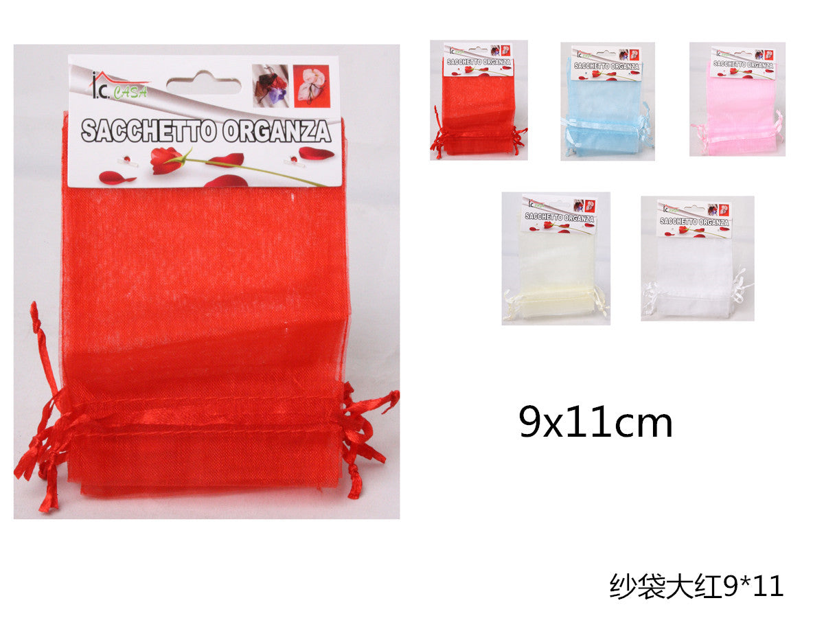 XFR40767 5PZ SACCHETTO ORGANZA 9X11CM
