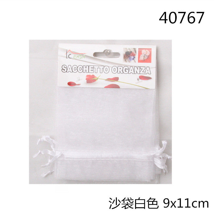 XFR40767 5PZ SACCHETTO ORGANZA 9X11CM