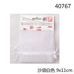 XFR40767 5PZ SACCHETTO ORGANZA 9X11CM
