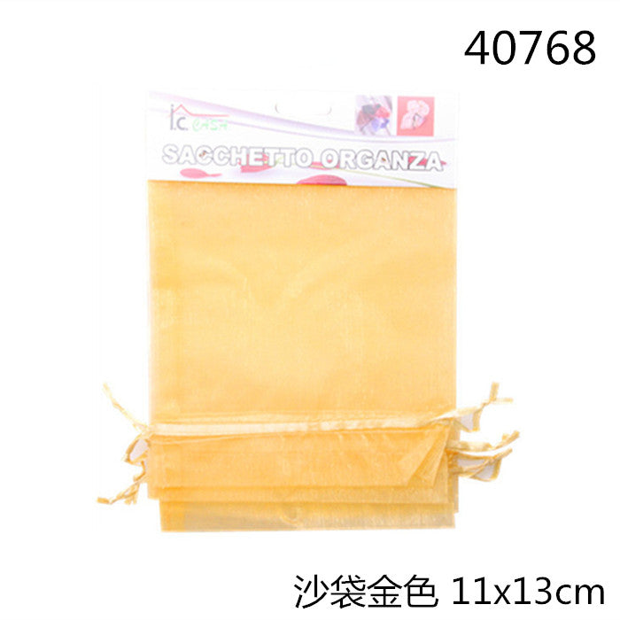 XFR40768 5PZ SACCHETTO ORGANZA 11X13CM