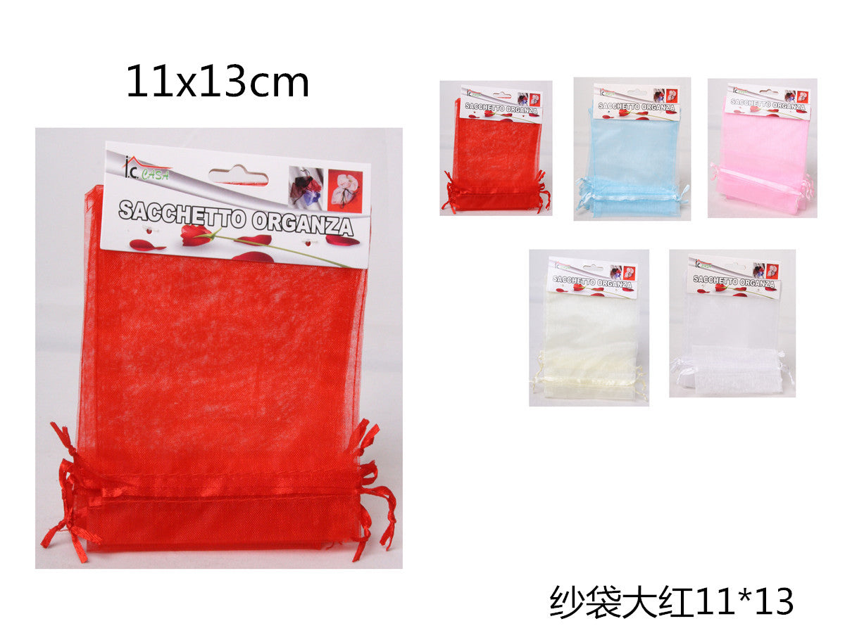 XFR40768 5PZ SACCHETTO ORGANZA 11X13CM