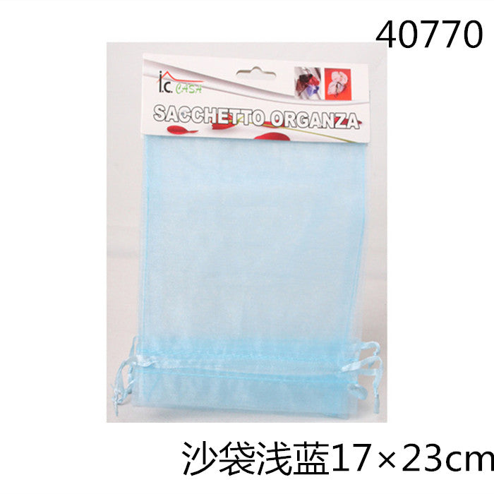 XFR40770 3PZ SACCHETTO ORGANZA 17X23CM