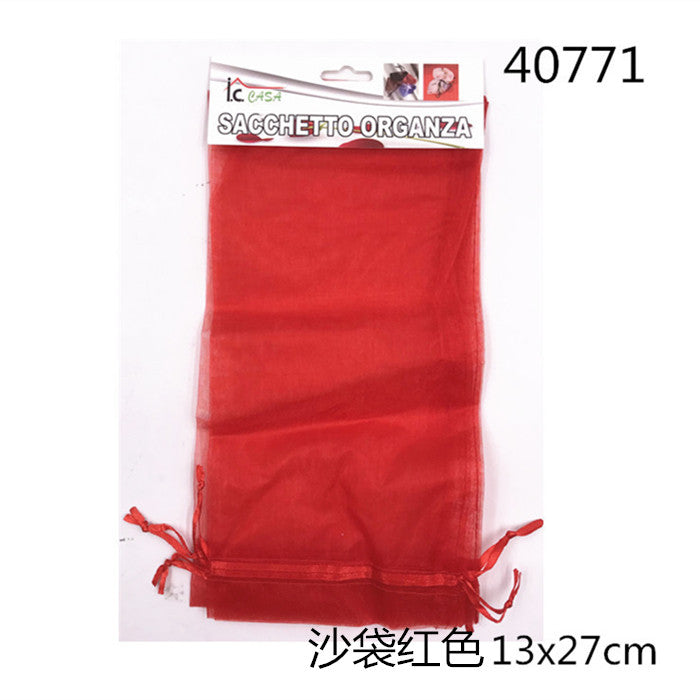 XFR40771 3PZ SACCHETTO ORGANZA 13X27CM