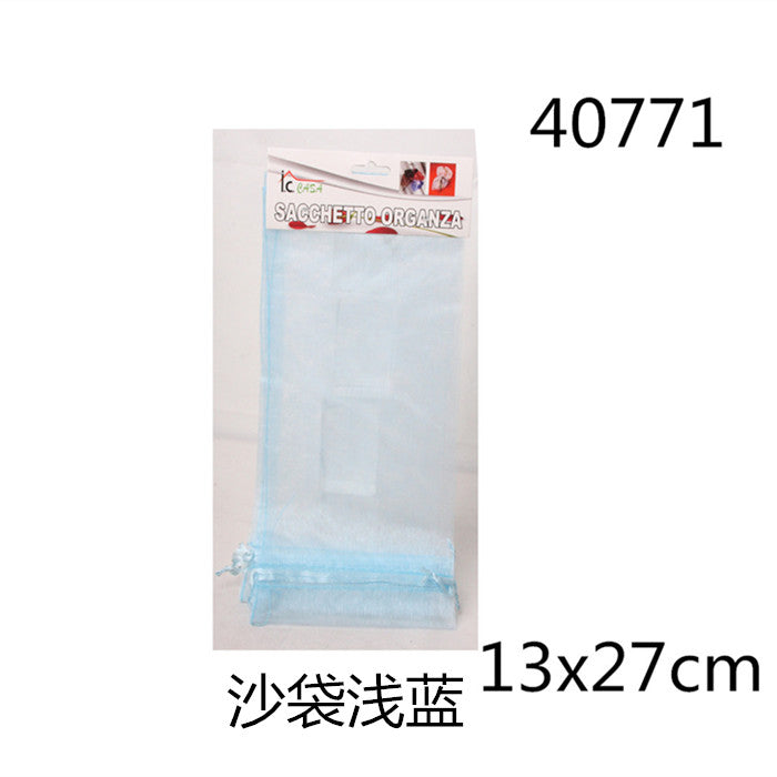 XFR40771 3PZ SACCHETTO ORGANZA 13X27CM