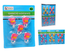 XFR41056 GANCIO ADESIVO 5PZ ORSO