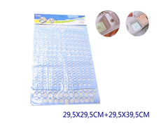 XFR41632 TAPPETO LAVELLO 2PZ 29,5X29,5CM+29,5X39,5CM