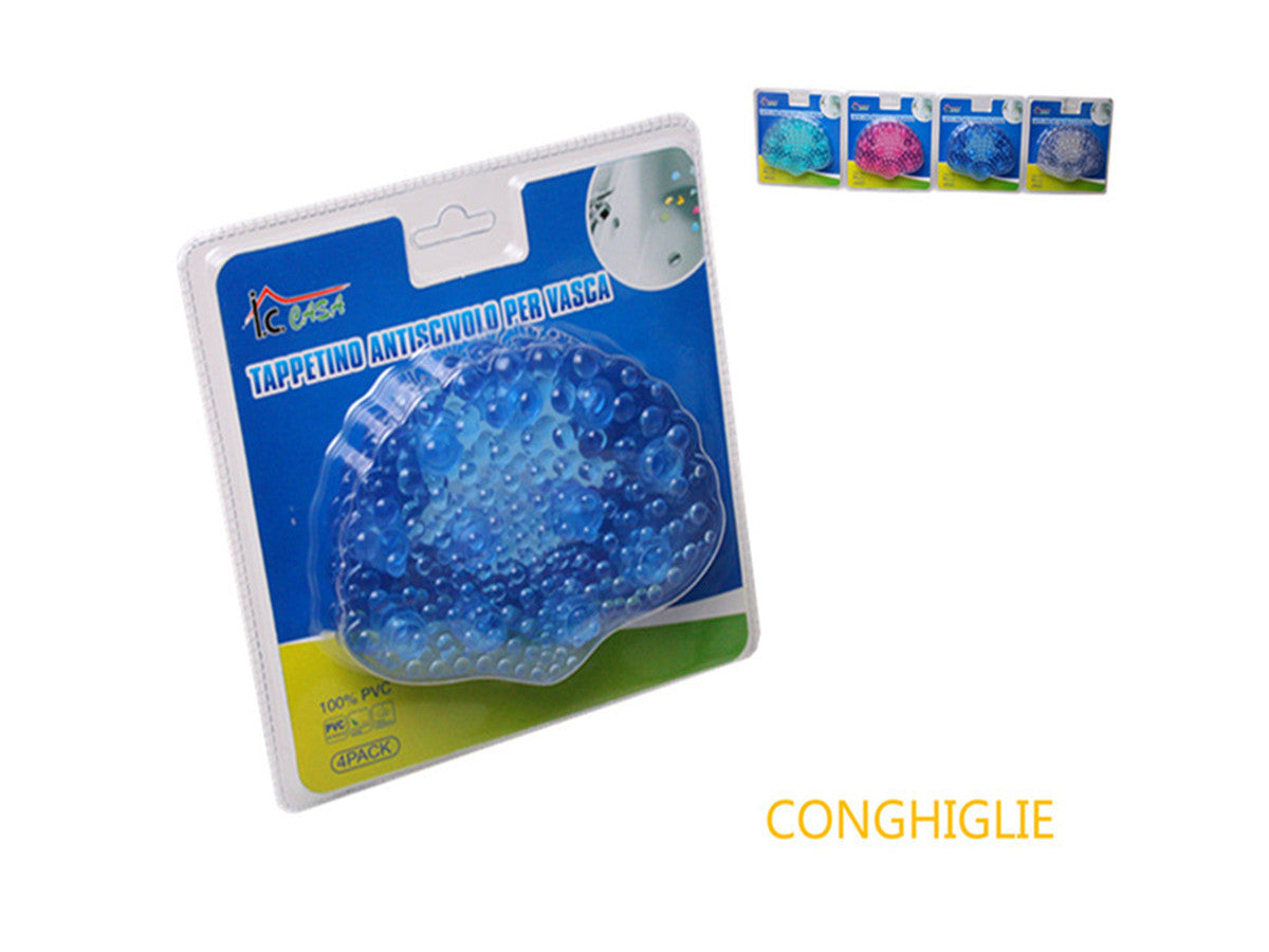 XFR41635 TAPPETINO ANTISCIVOLO PER VASCA 4PZ "CONGHIGLIE"