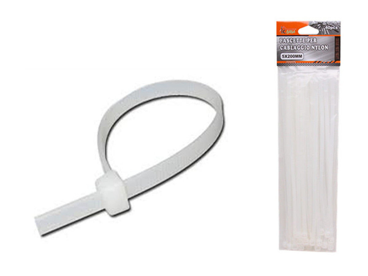 XFR41946 FASCETTE PER CABLAGGIO NYLON 5*200MM 40PZ