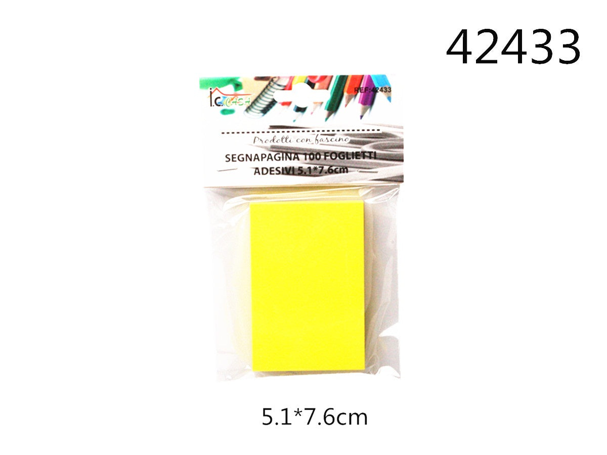 XFR42433 SEGNAPAGINA 100F.ADESIVI 51x76MM