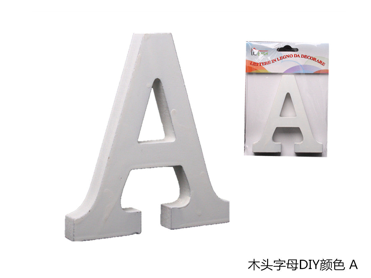 XFR42616 LETTERE IN LEGNO DA DECORARE "A"
