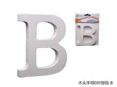 XFR42617 LETTERE IN LEGNO DA DECORARE "B"
