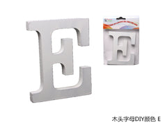 XFR42620 LETTERE IN LEGNO DA DECORARE "E"