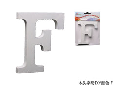 XFR42621 LETTERE IN LEGNO DA DECORARE "F"