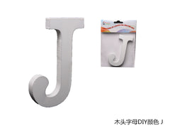 XFR42625 LETTERE IN LEGNO DA DECORARE "J"