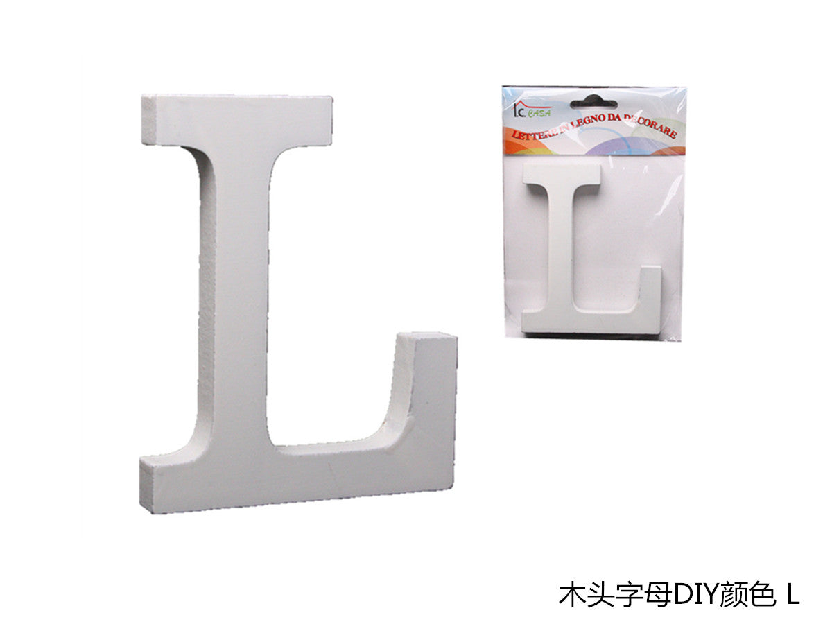 XFR42627 LETTERE IN LEGNO DA DECORARE "L"