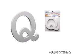 XFR42632 LETTERE IN LEGNO DA DECORARE "Q"