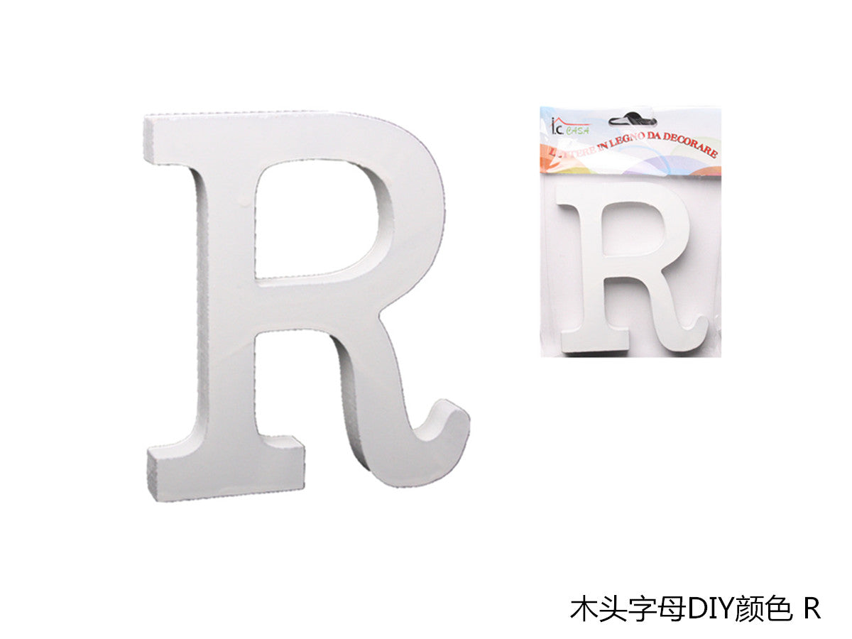 XFR42633 LETTERE IN LEGNO DA DECORARE "R"