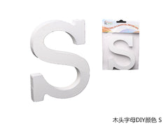XFR42634 LETTERE IN LEGNO DA DECORARE "S"