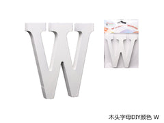 XFR42638 LETTERE IN LEGNO DA DECORARE "W"