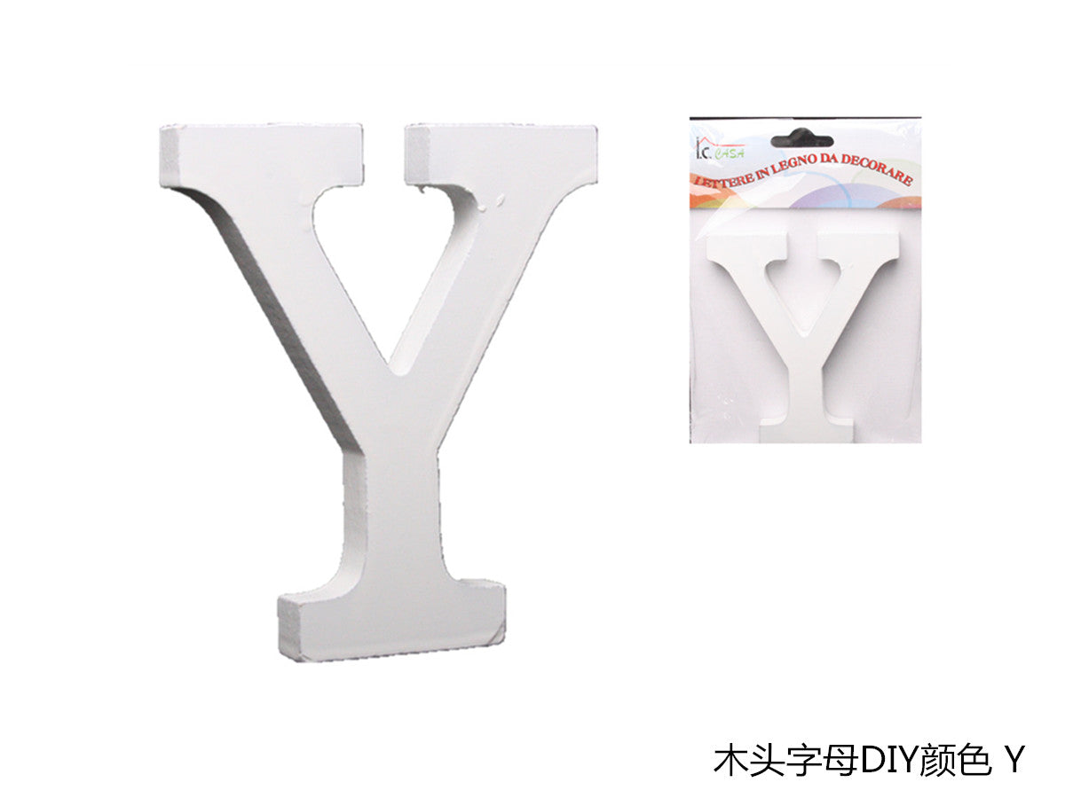 XFR42640 LETTERE IN LEGNO DA DECORARE "Y"