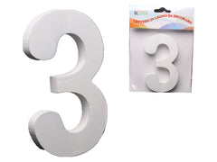 XFR42645 NUMERI IN LEGNO DA DECORARE "3"