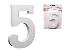 XFR42647 NUMERI IN LEGNO DA DECORARE "5"